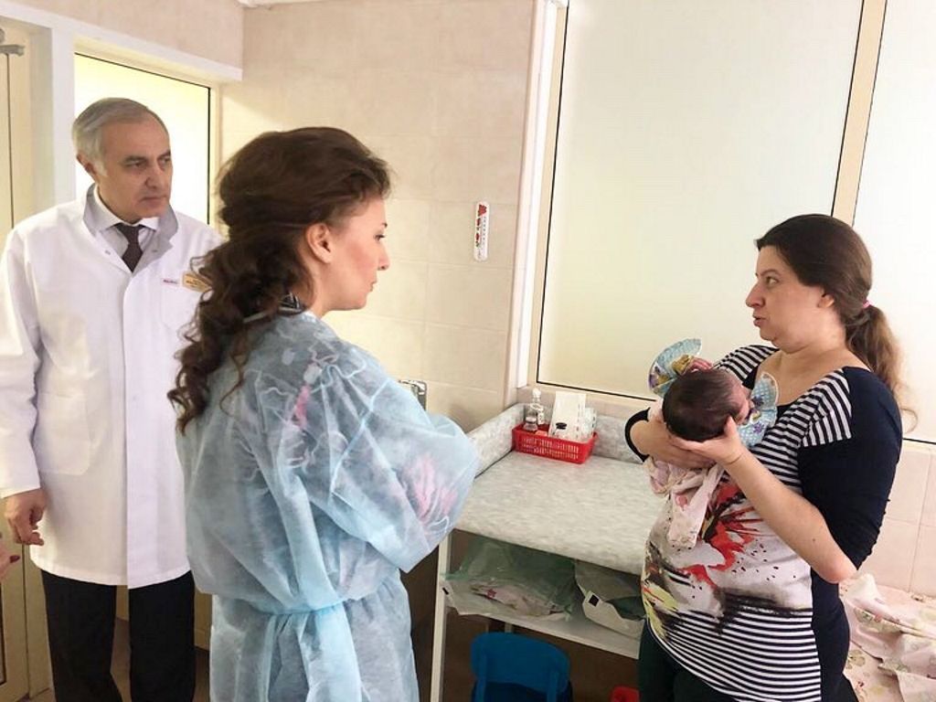 Посещение больницы уполномоченной при Президенте Российской Федерации по правам ребёнка Анной Юрьевной Кузнецовой