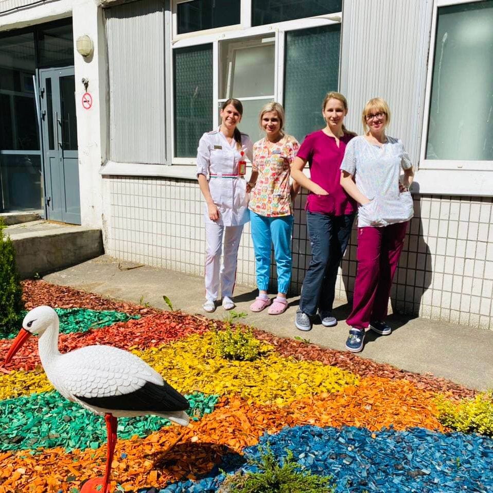 В нашей больнице в международный день защиты детей был объявлен конкурс среди отделений больницы на лучшую клумбу. В данном необычном мероприятии приняли активное участие все подразделения больницы.