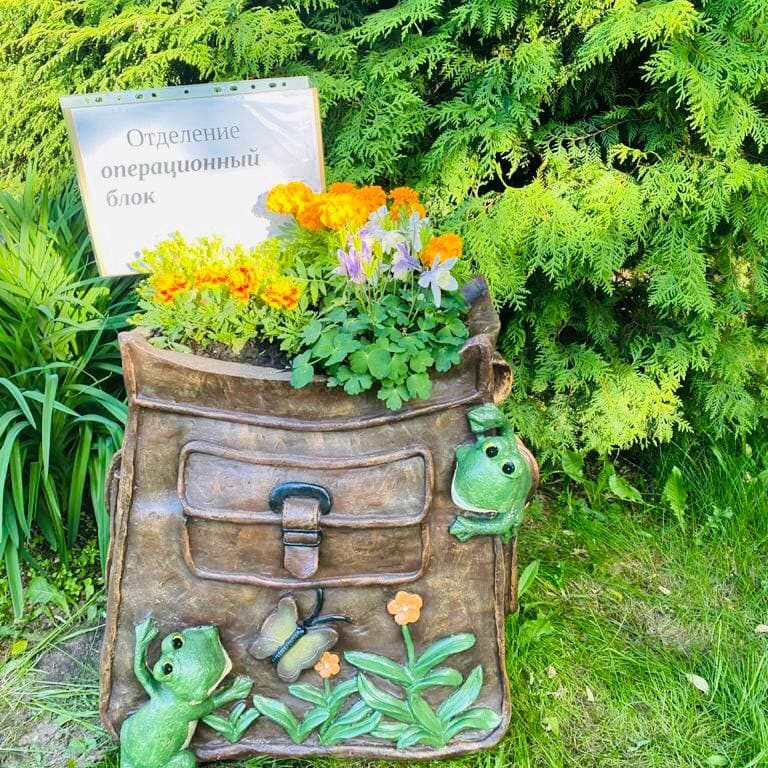 В нашей больнице в международный день защиты детей был объявлен конкурс среди отделений больницы на лучшую клумбу. В данном необычном мероприятии приняли активное участие все подразделения больницы.