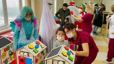 Сегодня в нашей больнице очередной раз прошел замечательный праздник «Добрая елка Мэра Москвы»