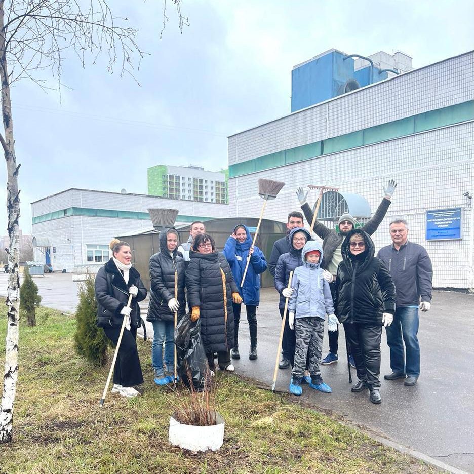 16 апреля в больнице прошёл очередной субботник!